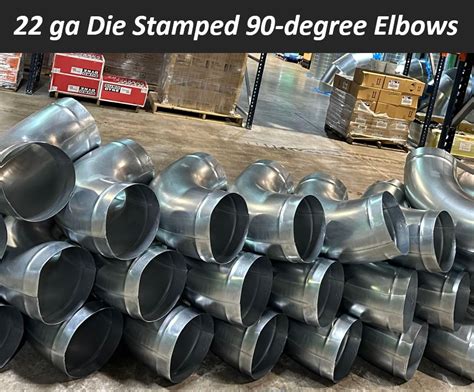 die stamped elbow spec sheet